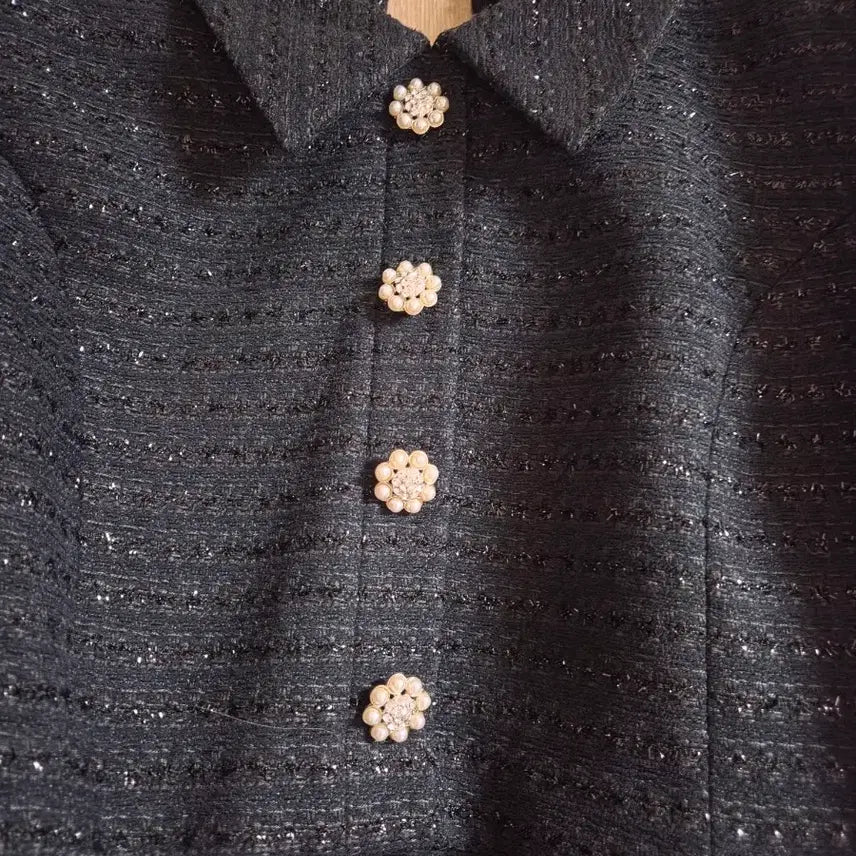 [BUNJANG] JJ JIGOTT Organza Tweed Jacket Dress / JJ지고트 오간자 트위드 자켓 원피스