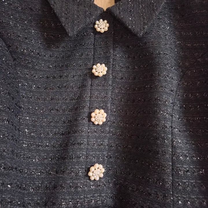 [BUNJANG] JJ JIGOTT Organza Tweed Jacket Dress / JJ지고트 오간자 트위드 자켓 원피스