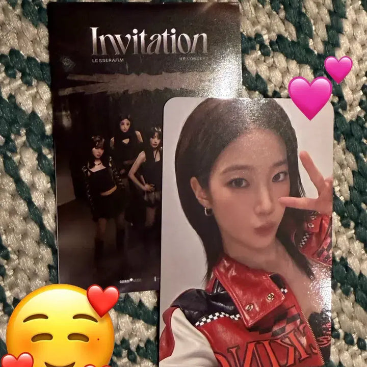 [BUNJANG] 르세라핌 vr인비테이션 특전 카즈하 포토카드 / 르세라핌 vr인비테이션 특전 카즈하 포토카드