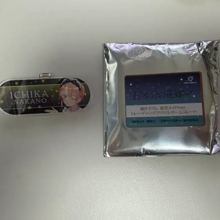 [BUNJANG] Nakano Ichika Acrylic Nameplate Badge / 나카노 이치카 아크릴 명찰 뱃지