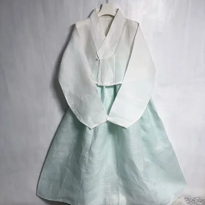 [BUNJANG] Custom Mosi Linen Hanbok Jacket and Dress Set / (맞춤옷) 모시 저고리, 모시 원피스 세트