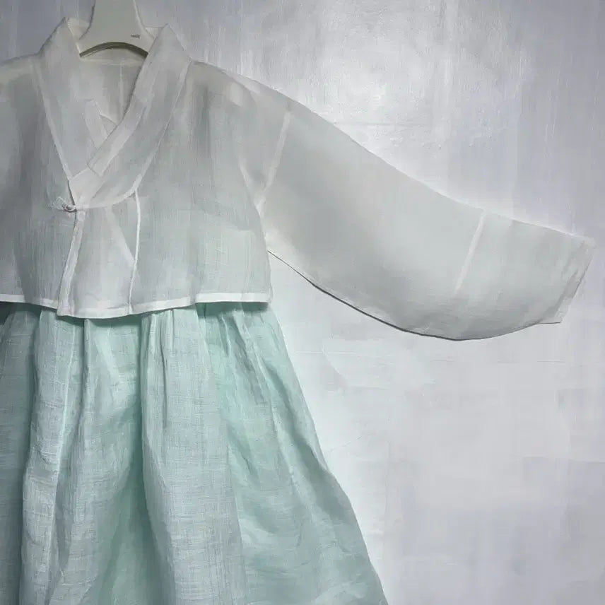 [BUNJANG] Custom Mosi Linen Hanbok Jacket and Dress Set / (맞춤옷) 모시 저고리, 모시 원피스 세트