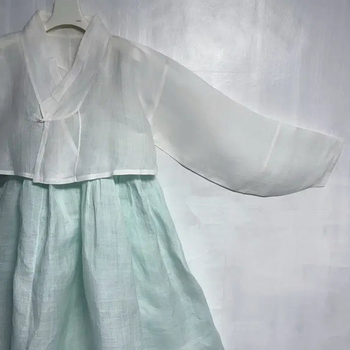 [BUNJANG] Custom Mosi Linen Hanbok Jacket and Dress Set / (맞춤옷) 모시 저고리, 모시 원피스 세트