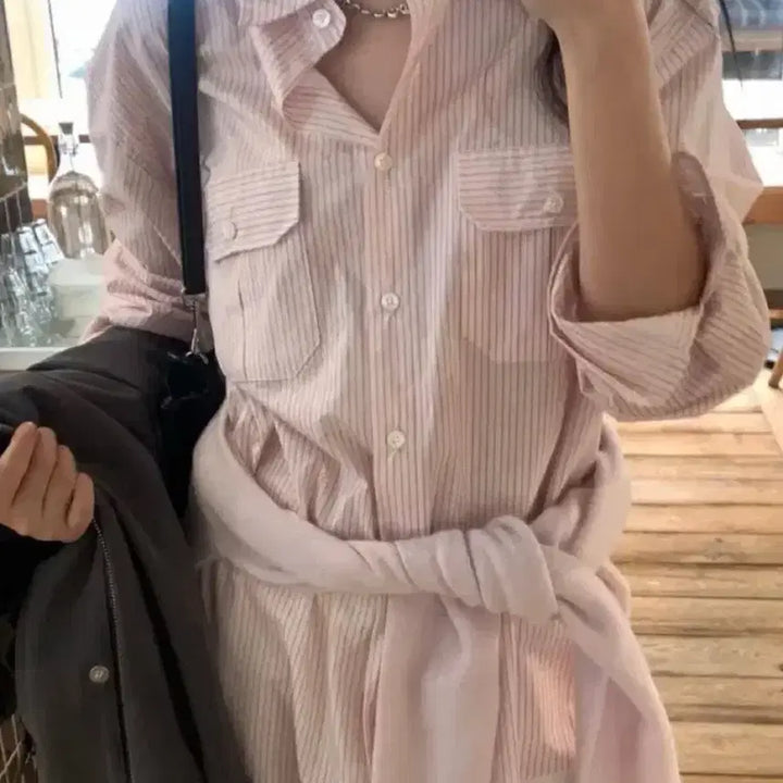 [BUNJANG] Jinsim Your Shirt Striped Shirt / [새상품]진심 유어 셔츠 스트라이프 셔츠 리에뜨 미엘 르버터 베르가못