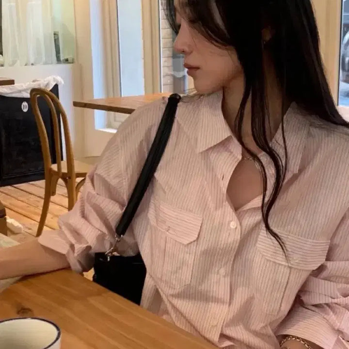 [BUNJANG] Jinsim Your Shirt Striped Shirt / [새상품]진심 유어 셔츠 스트라이프 셔츠 리에뜨 미엘 르버터 베르가못