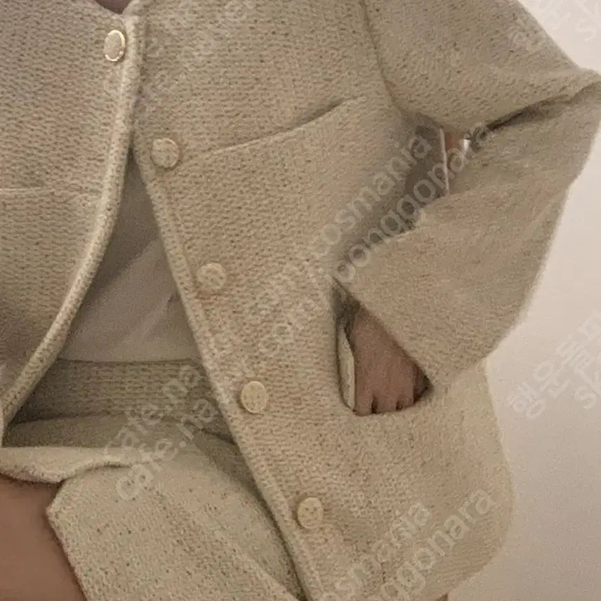 [BUNJANG] MaybeBaby Tweed Set Skirt Jacket Set / 메이비베이비 트위드 셋업 스커트 자켓 세트