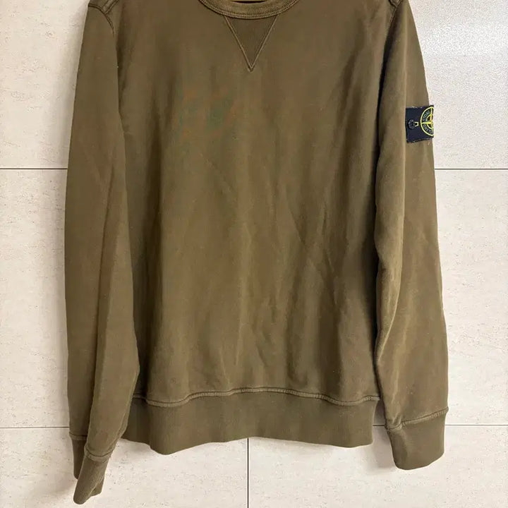 [BUNJANG] Stone Island Crewneck Sweatshirt Khaki L / [L] 백화점판 스톤아일랜드 맨투맨 카키