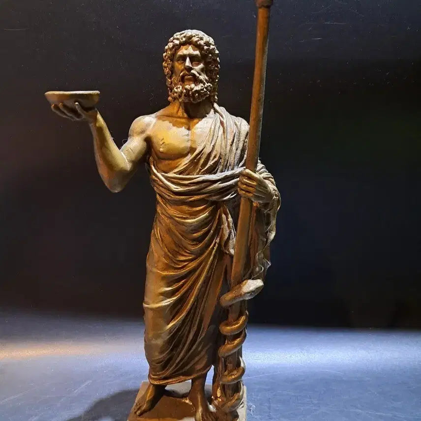 [BUNJANG] Brass Asclepius Statue / 황동 아스클레피오스