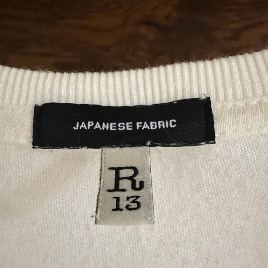 [BUNJANG] R13 Cashmere Blend T-Shirt (Ecru) - Size S / R13  25SS 캐시미어 티셔츠 에크루 (S)