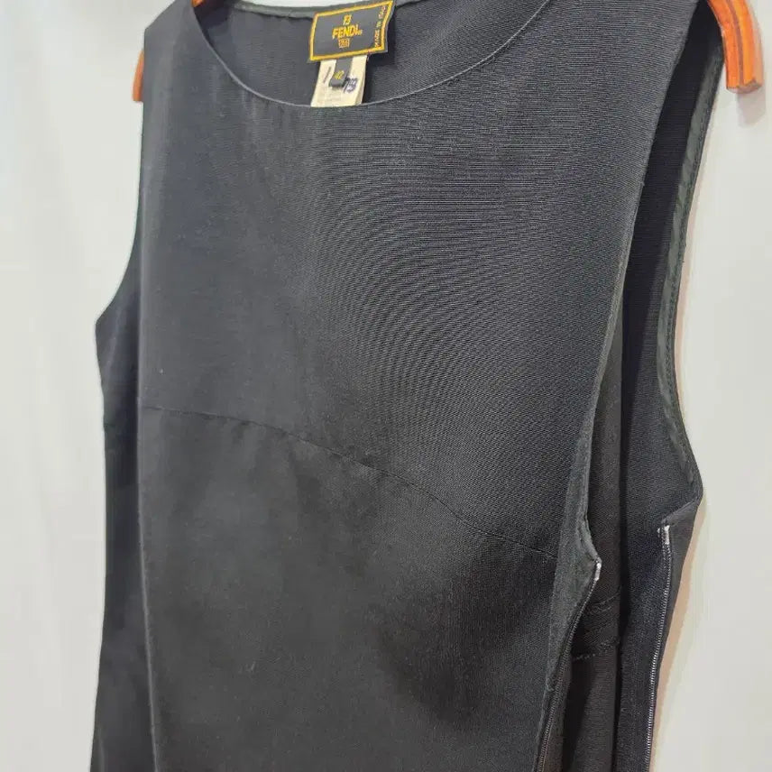 [BUNJANG] Fendi Black H-Line Sleeveless Dress / (정품)펜디 블랙 H라인 민소매 원피스