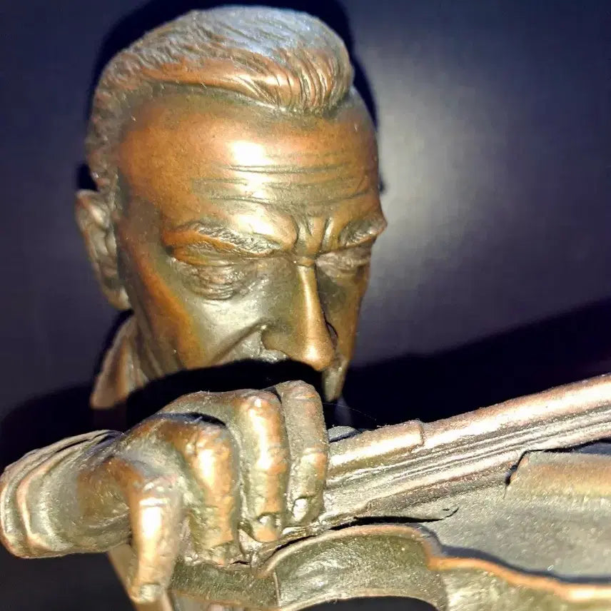 [BUNJANG] Violin Player Bust Bronze Sculpture / 바이올린 연주자 흉상 브론즈
