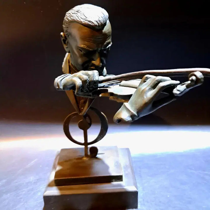 [BUNJANG] Violin Player Bust Bronze Sculpture / 바이올린 연주자 흉상 브론즈