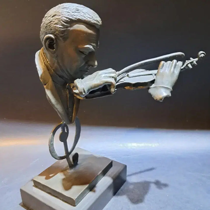 [BUNJANG] Violin Player Bust Bronze Sculpture / 바이올린 연주자 흉상 브론즈