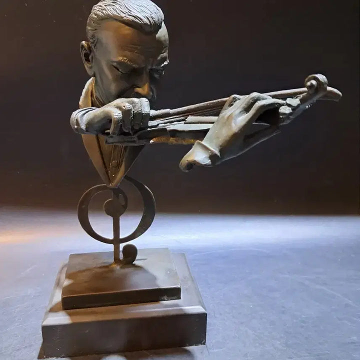 [BUNJANG] Violin Player Bust Bronze Sculpture / 바이올린 연주자 흉상 브론즈