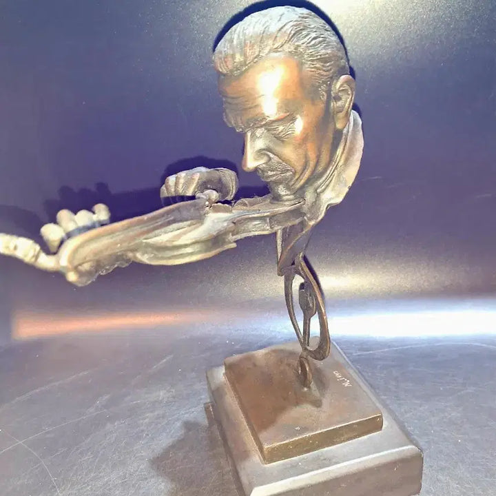 [BUNJANG] Violin Player Bust Bronze Sculpture / 바이올린 연주자 흉상 브론즈