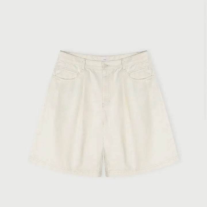 [BUNJANG] ETHOS Wide Half Denim Shorts S / ETHOS 에토스 와이드 하프 데님 팬츠 반바지 S