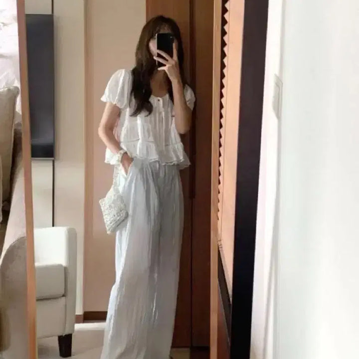 [BUNJANG] 리터 샤샤 블라우스 미엘 포레스트 파운더스 샵모도 포스터 르플레인 / 리터 샤샤 블라우스 미엘 포레스트 파운더스 샵모도 포스터 르플레인
