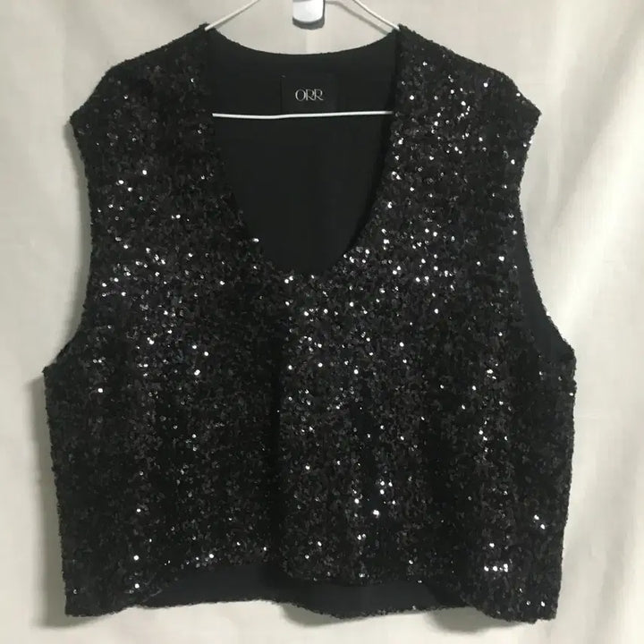 [BUNJANG] ORR Sequin Layered Vest M / ORR 오르 스팽글 레이어드 베스트 M