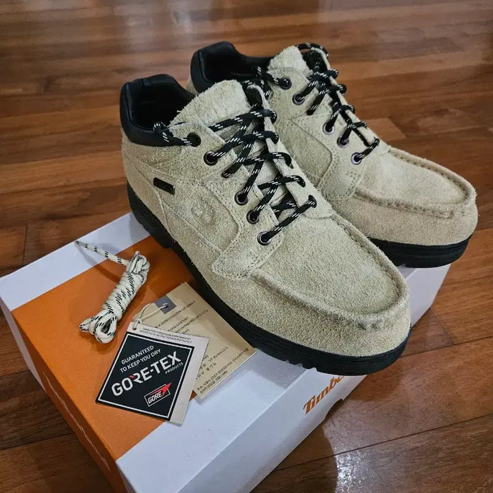 [BUNJANG] Timberland Moc Toe Light Green Suede Boots / (S급) 팀버랜드 목토 라이트 그린 스웨이드 (265)