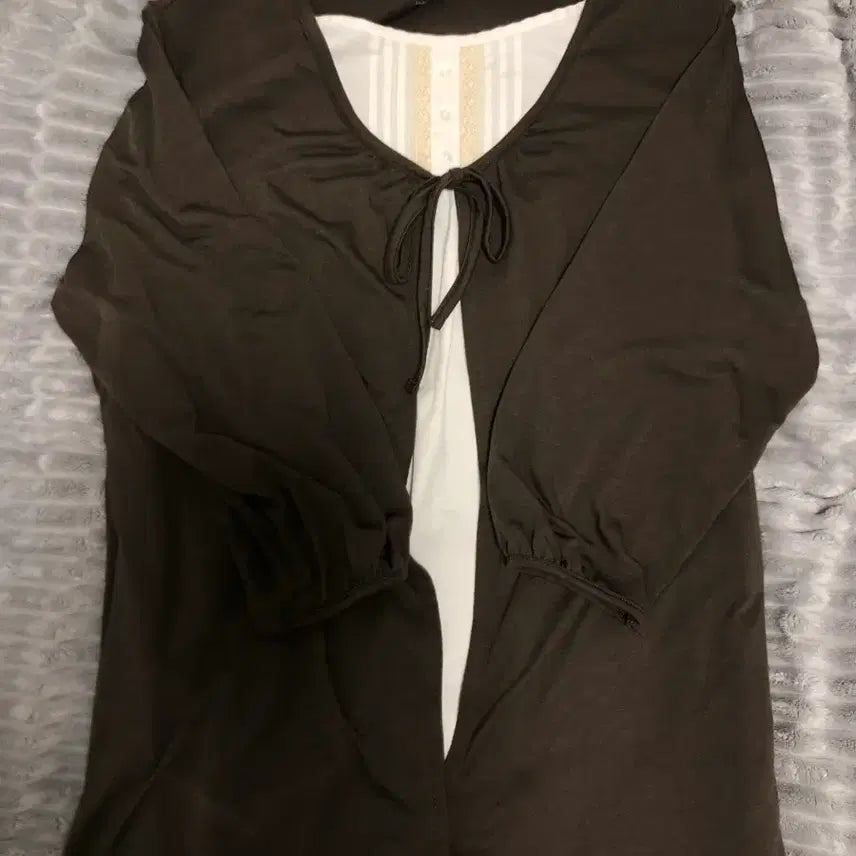 [BUNJANG] Vintage Brown Blouse / 브라운 빈티지 바선생 닛시빈티지코코모리카메빈티지마루모리노가토