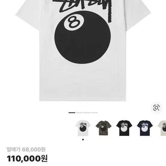 [BUNJANG] Stussy 8 Ball Short Sleeve T-shirt / 스투시 반팔 에잇볼