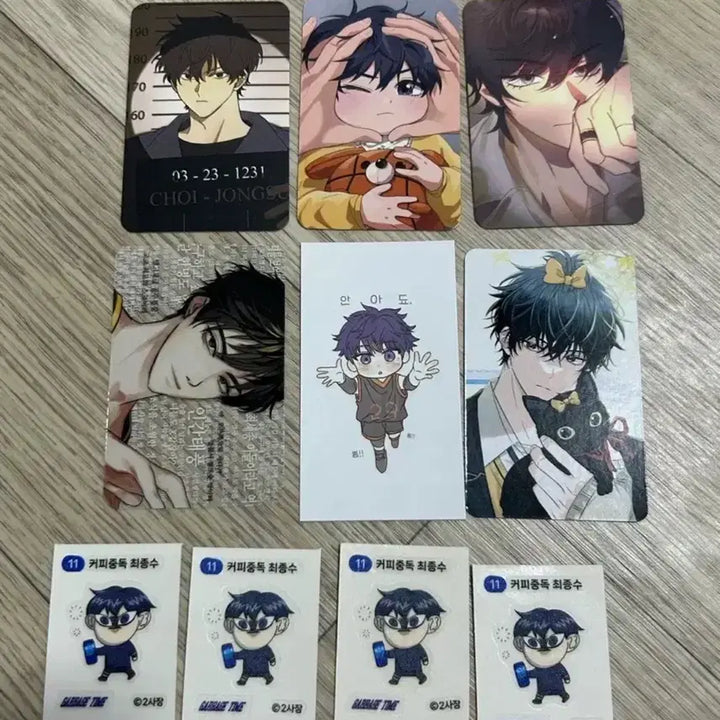[BUNJANG] Gabagetime Choo Chan Yang &amp; Choi Jong Soo Photocard &amp; Sticker / 가비지타임 최종수 주찬양 부적 포카 띠부씰