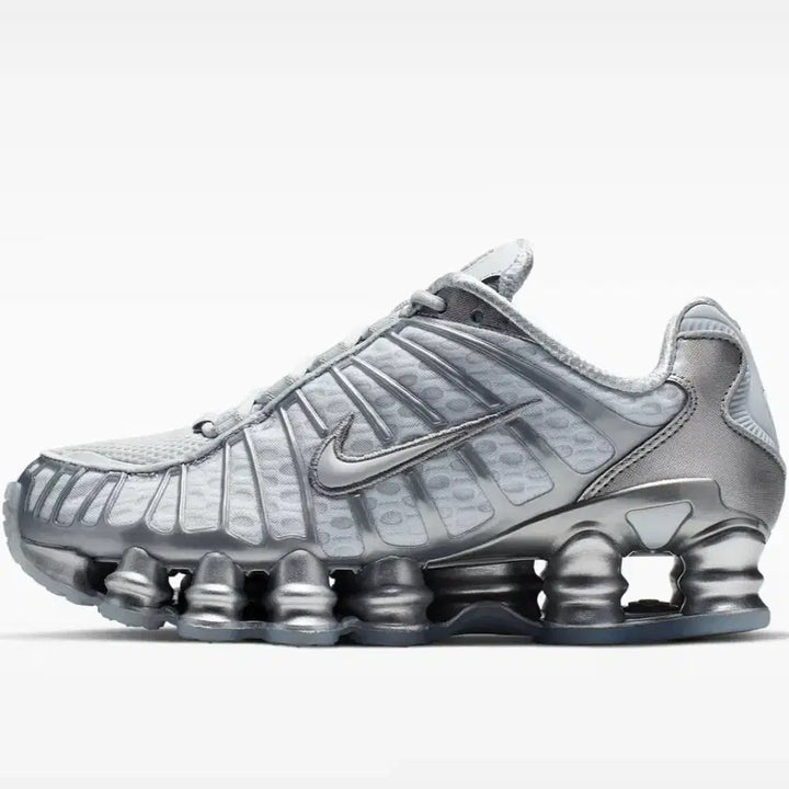 [BUNJANG] Nike Shox TL Pure Platinum &amp; Metallic Silver Sneakers / 나이키 샥스tl 퓨어 플래티넘 앤 메탈릭 실버 265