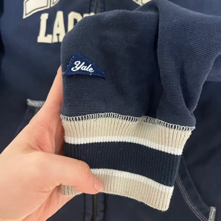 [BUNJANG] Yale Vintage Hooded Sweatshirt Navy Size L / 예일 빈티지 후드집업