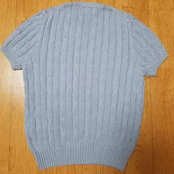 [BUNJANG] Polo Ralph Lauren Cable Knit Short Sleeve Sweater / (신형, 정품, 새옷)폴로 랄프로렌 꽈배기 케이블 반팔 니트,55~66