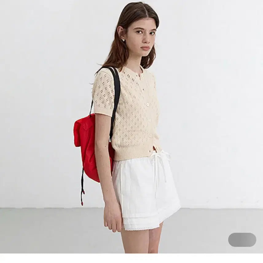 [SOLD OUT] 던스트 크로셰 반팔 가디건 (크림 m)