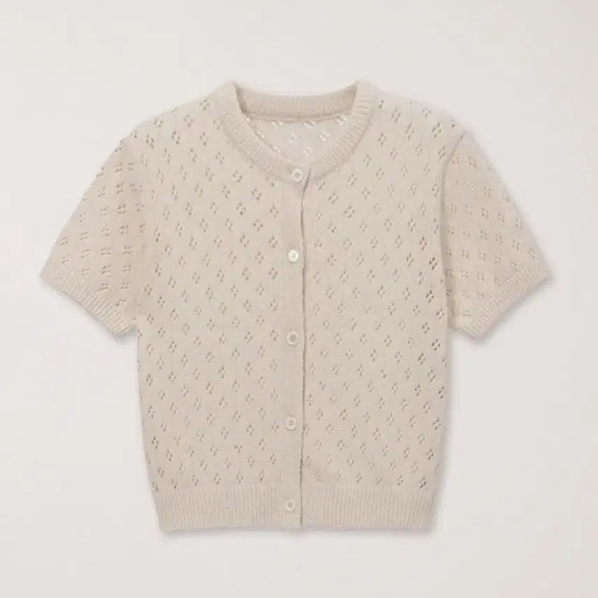 [SOLD OUT] 던스트 크로셰 반팔 가디건 (크림 m)