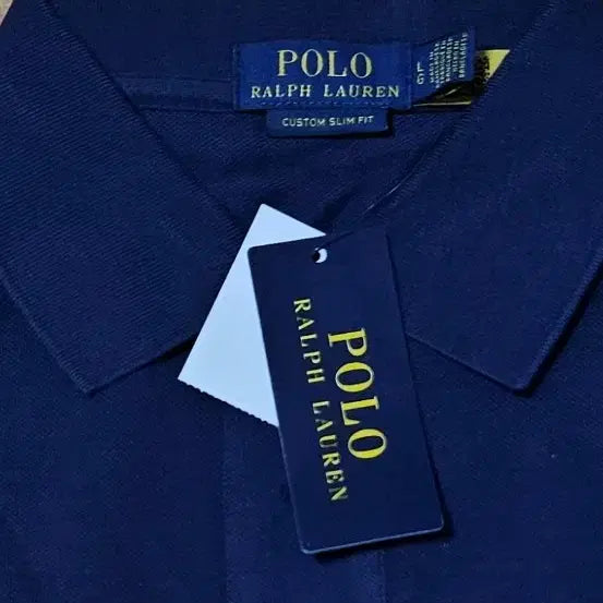 [BUNJANG] Polo Ralph Lauren Custom Slim Fit Navy Polo Shirt / (신형,정품,새옷)폴로 랄프로렌 커스텀 슬림핏 PK 네이비 남성 카라티