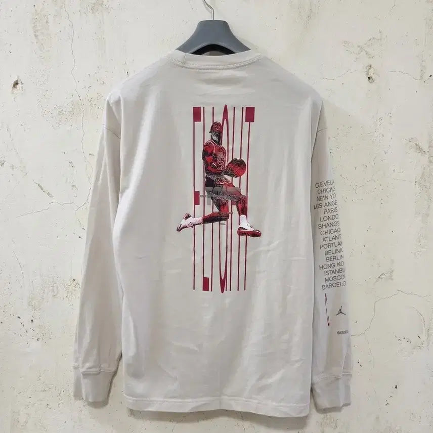 [BUNJANG] Jordan Air Flight Tour Long Sleeve T-Shirt XL (2022 Limited Edition) / 2022년 한정판 조던 에어 플라이트 투어 긴팔티 XL