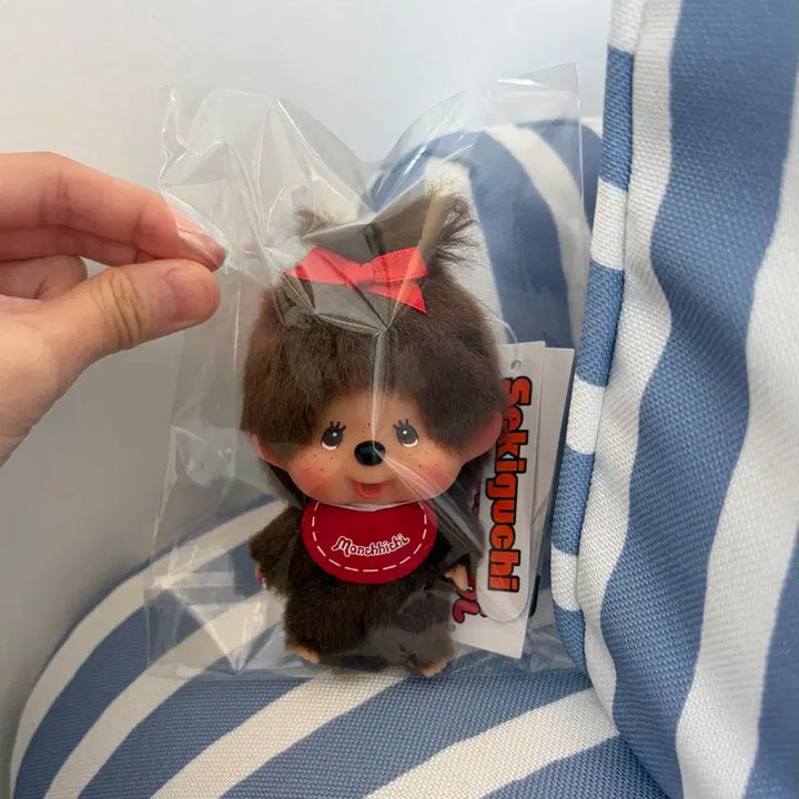 [BUNJANG] Monchhichi SS Girl Big Head Key Chain / 몬치치 빅헤드 SS 걸 키 체인