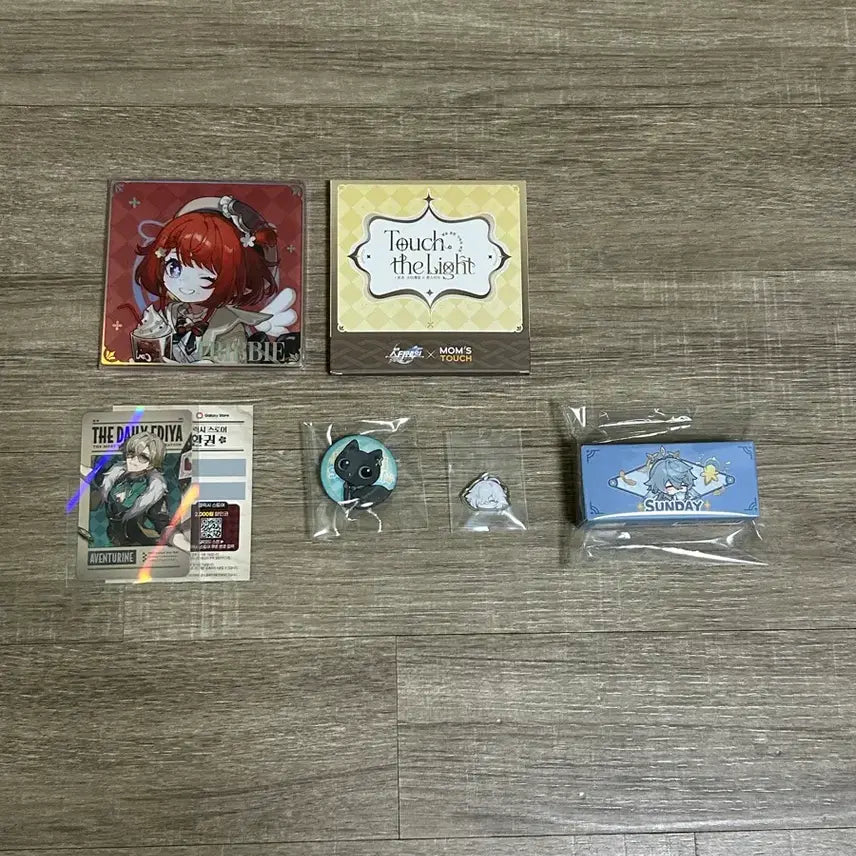 [BUNJANG] Honkai: Star Rail Merchandise Bundle (Abyssals, Dan Heng, Jing Yuan) - Photocard, Can Badge, Acrylic Stand / [일괄처분] 스타레일 특전 어벤츄린 단항 경원 포카 캔뱃지 선데이 스트랩