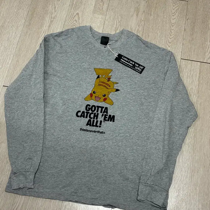 [SOLD OUT] [L] 디스이즈네버댓 디네댓  포켓몬 피카츄 콜라보 긴팔 티셔츠 롱슬리브