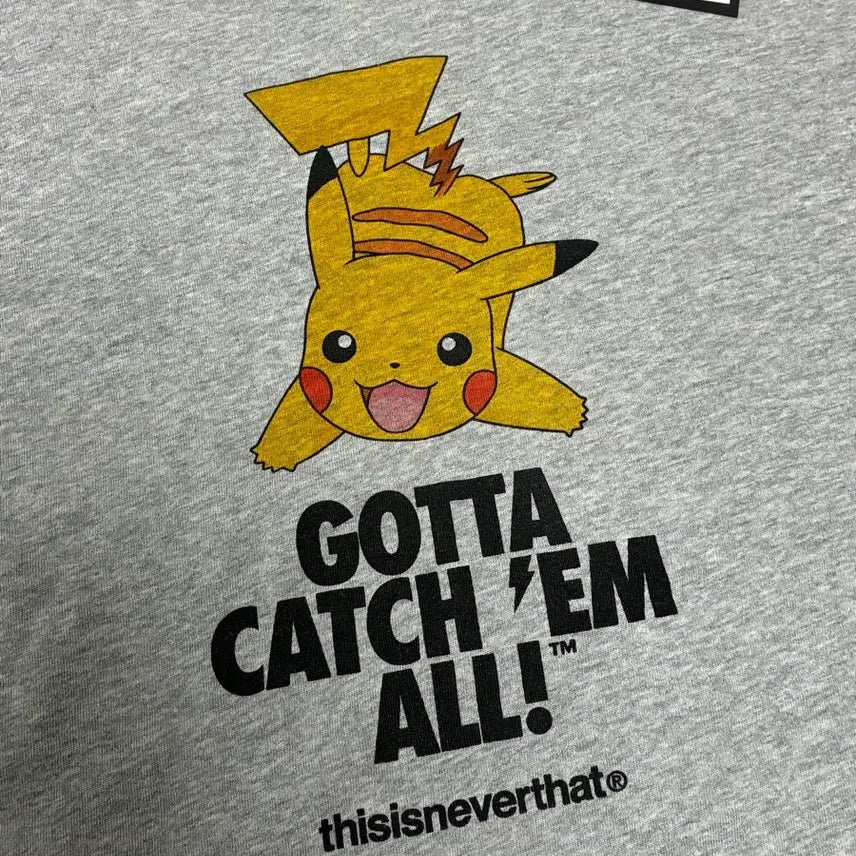 [SOLD OUT] [L] 디스이즈네버댓 디네댓  포켓몬 피카츄 콜라보 긴팔 티셔츠 롱슬리브