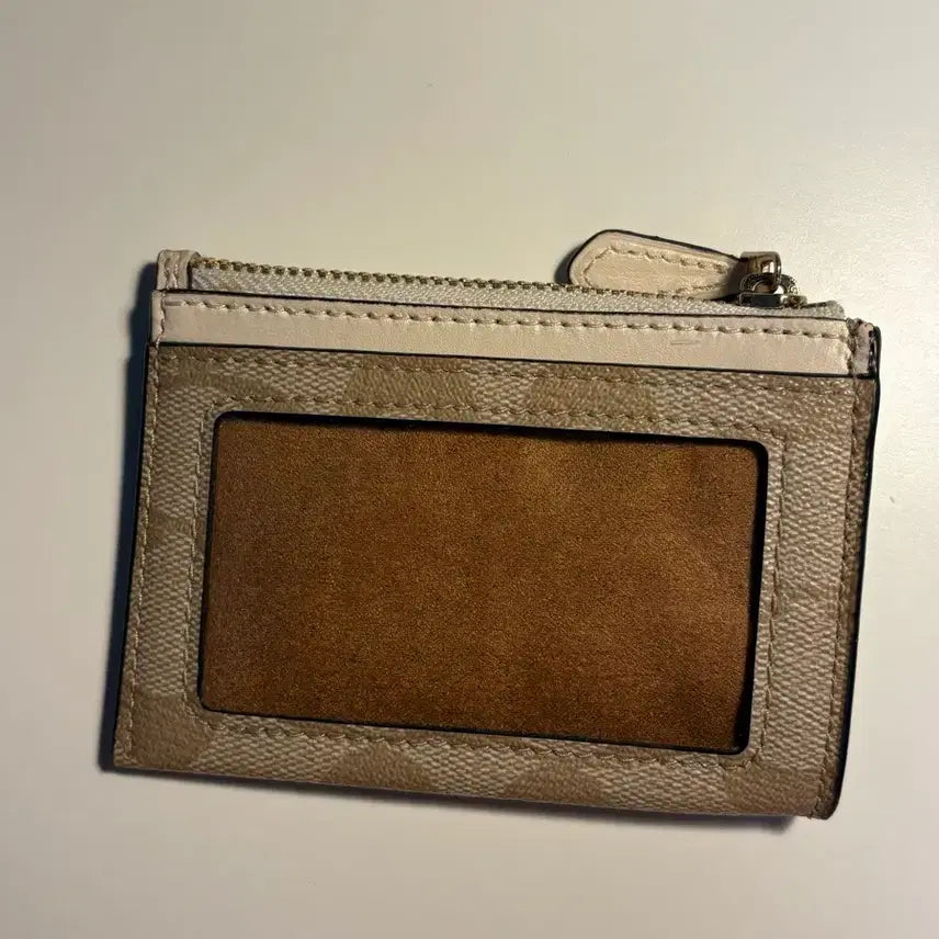 [BUNJANG] Coach Beige Card Holder with Keychain / 코치 coach 카드지갑