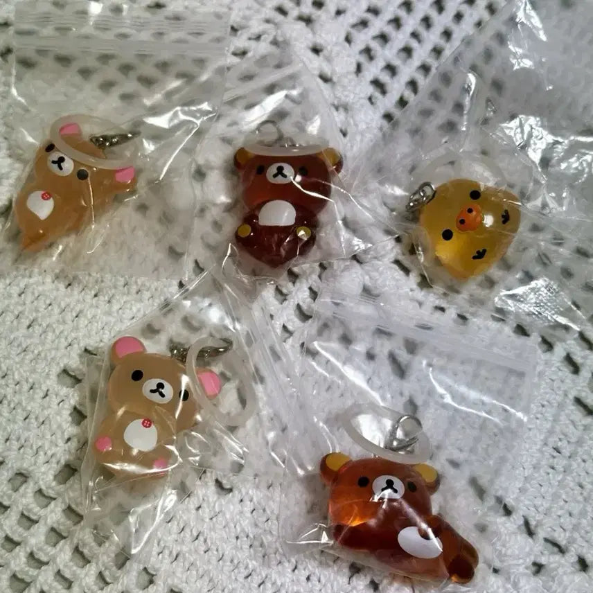 [BUNJANG] Rilakkuma Clear Mascot Keychain / 리락쿠마 클리어 마스코트 키링