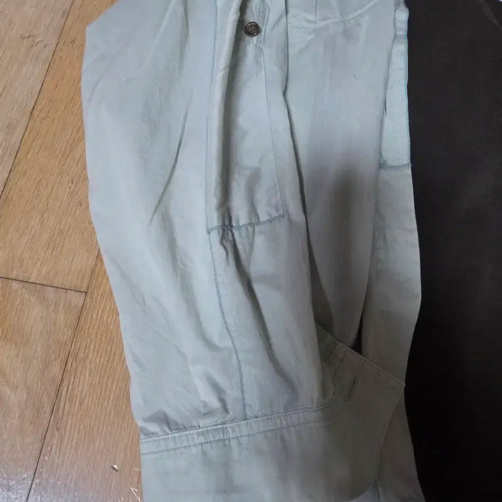 [BUNJANG] System Mint Corduroy Collar Shirt / 시스템 남방 민트 골덴카라 셔츠 82-94-160