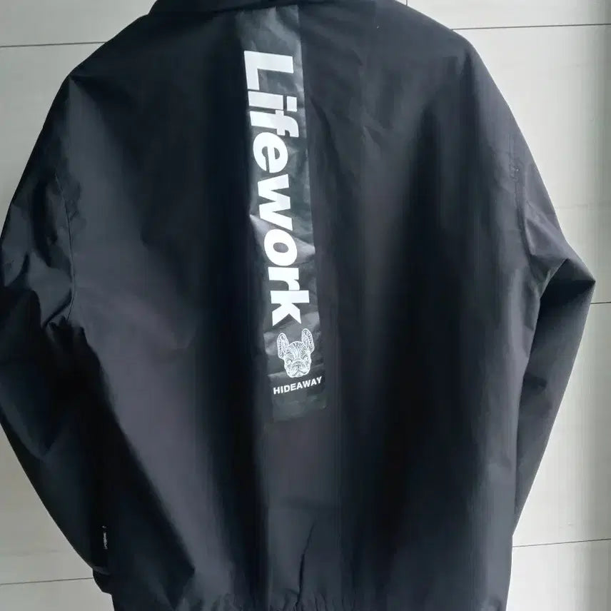 [BUNJANG] LifeWork Windbreaker Jacket Black Size L / 라이프워크 LifeWork 바람막이 자켓