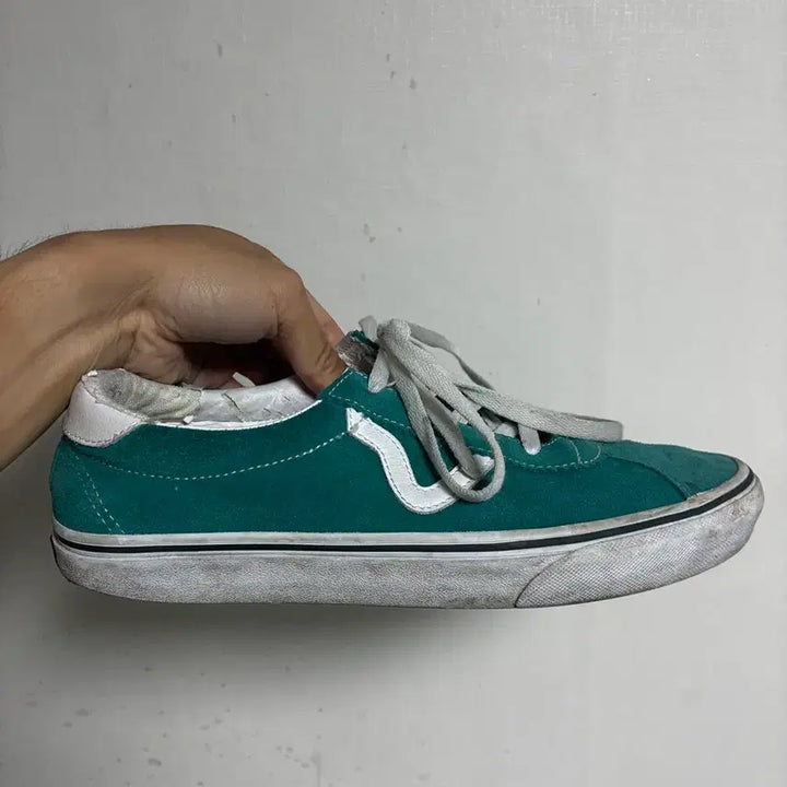 [BUNJANG] Vans Sport Old Skool Green Suede Sneakers (275) / [275] 반스 스포츠 올드스쿨 그린 스웨이드 스니커