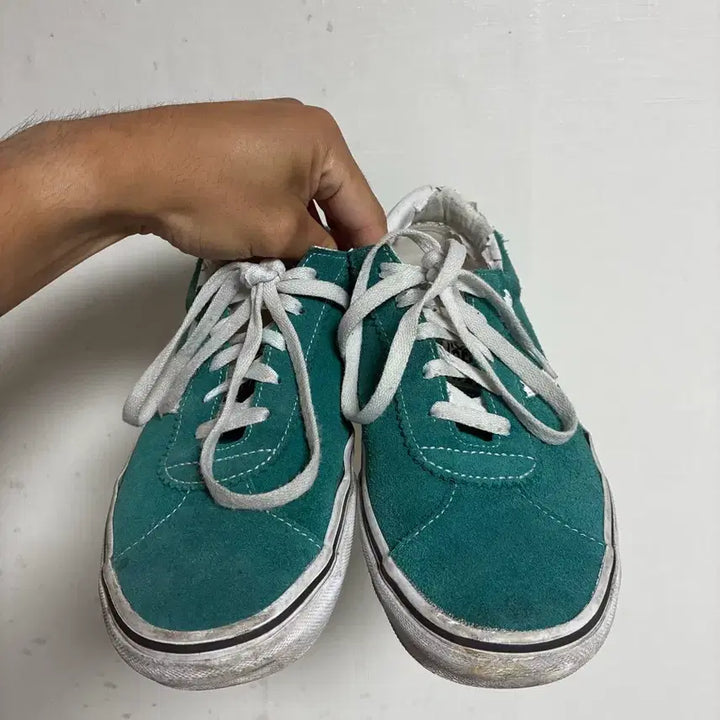 [BUNJANG] Vans Sport Old Skool Green Suede Sneakers (275) / [275] 반스 스포츠 올드스쿨 그린 스웨이드 스니커