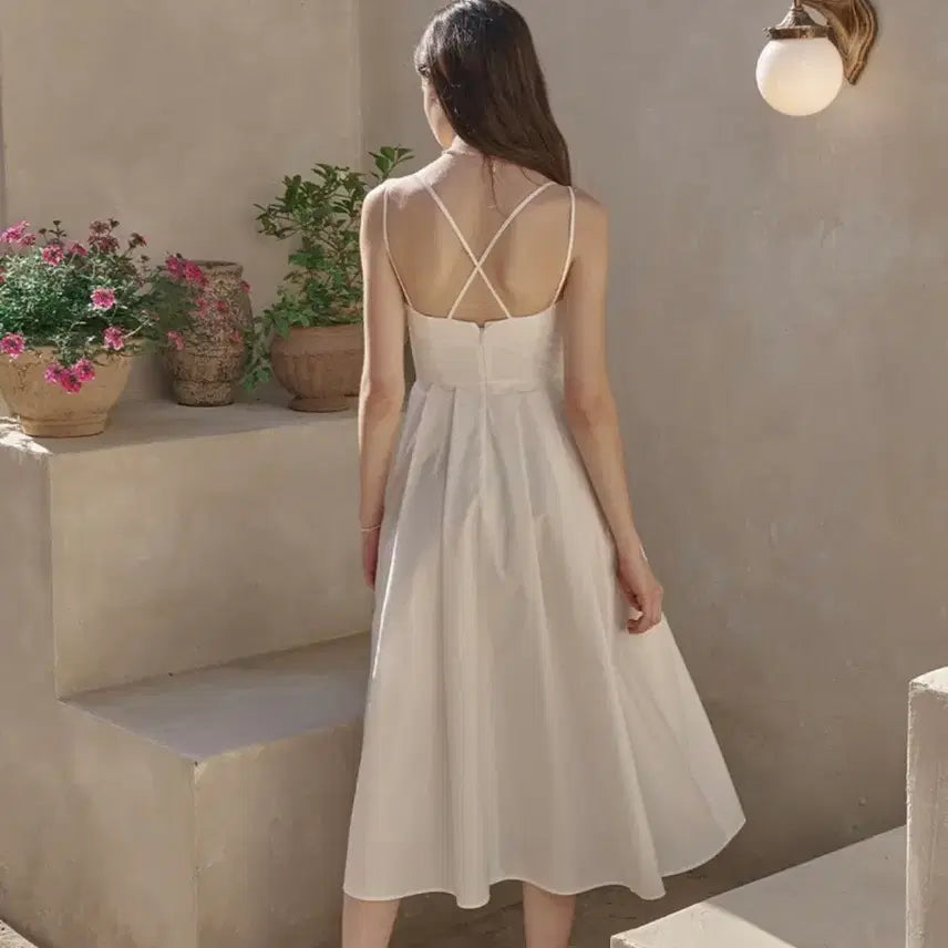 [BUNJANG] Floome Classic Heart Bustier Dress White S / 플로움 Classic Heart Bustier Dress 화이트 S