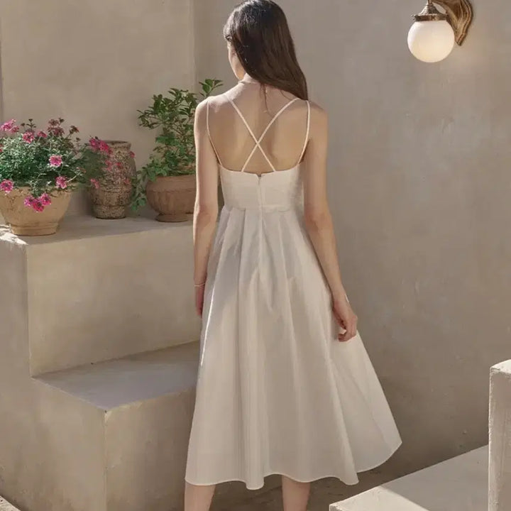 [BUNJANG] Floome Classic Heart Bustier Dress White S / 플로움 Classic Heart Bustier Dress 화이트 S