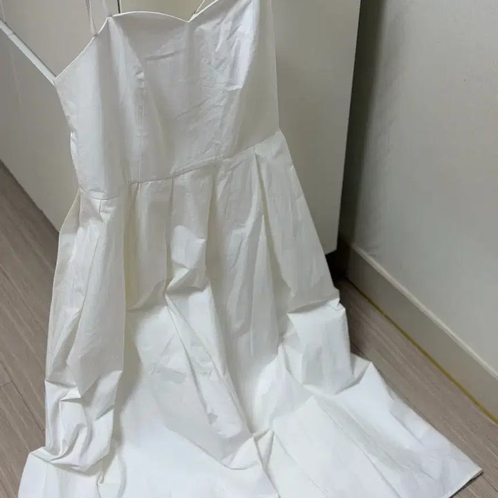 [BUNJANG] Floome Classic Heart Bustier Dress White S / 플로움 Classic Heart Bustier Dress 화이트 S