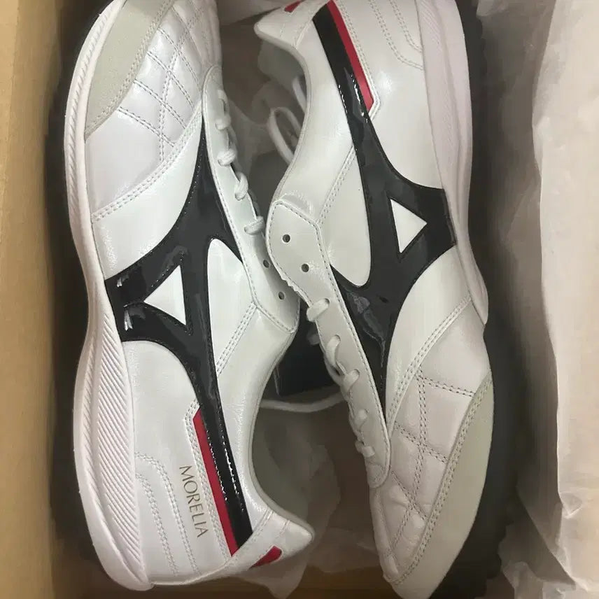 [BUNJANG] Mizuno Morelia Japan TF White/Black Soccer Cleats / [275] 미즈노 모렐리아 재팬 tf 흰검
