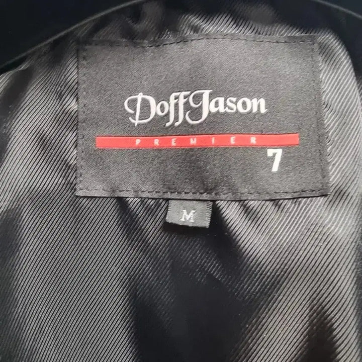 [BUNJANG] Dopejason A-2 Premium Vegetable Leather Jacket - Black / 도프제이슨 A-2 프리미엄 베지터블 레더 가죽자켓 블랙