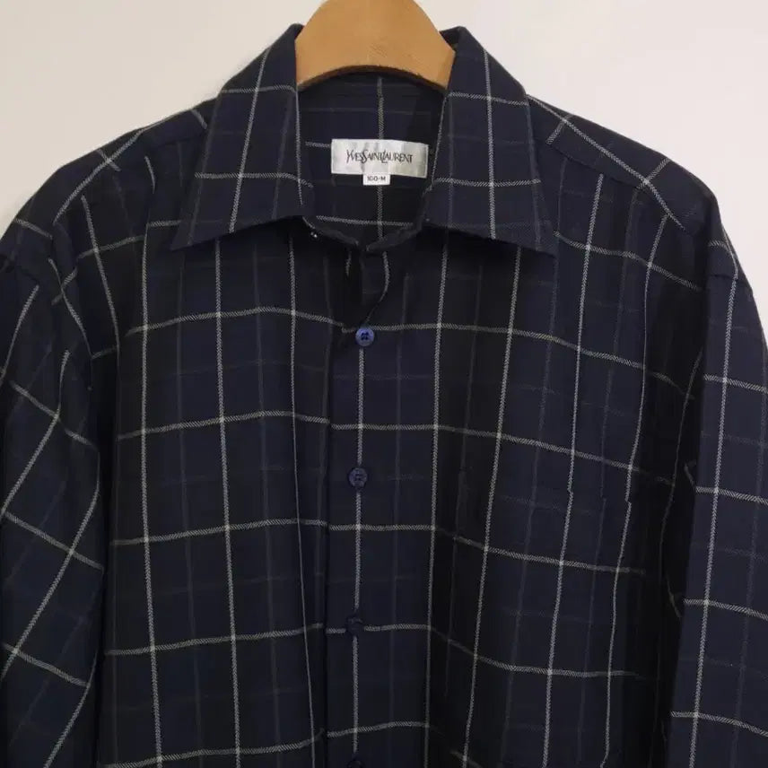 [BUNJANG] Saint Laurent Checked Shirt (Size 100-105) / 입생로랑 체크 셔츠 100~105