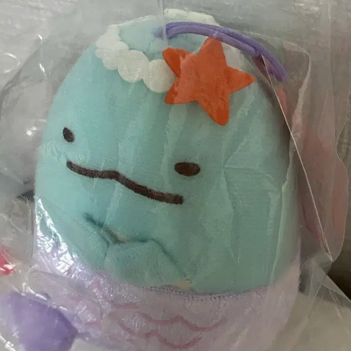 [BUNJANG] Sumikko Gurashi Mermaid Tokage Plush Keychain / 스미코구라시 스밋코 인어공주 토카게 (새상품)